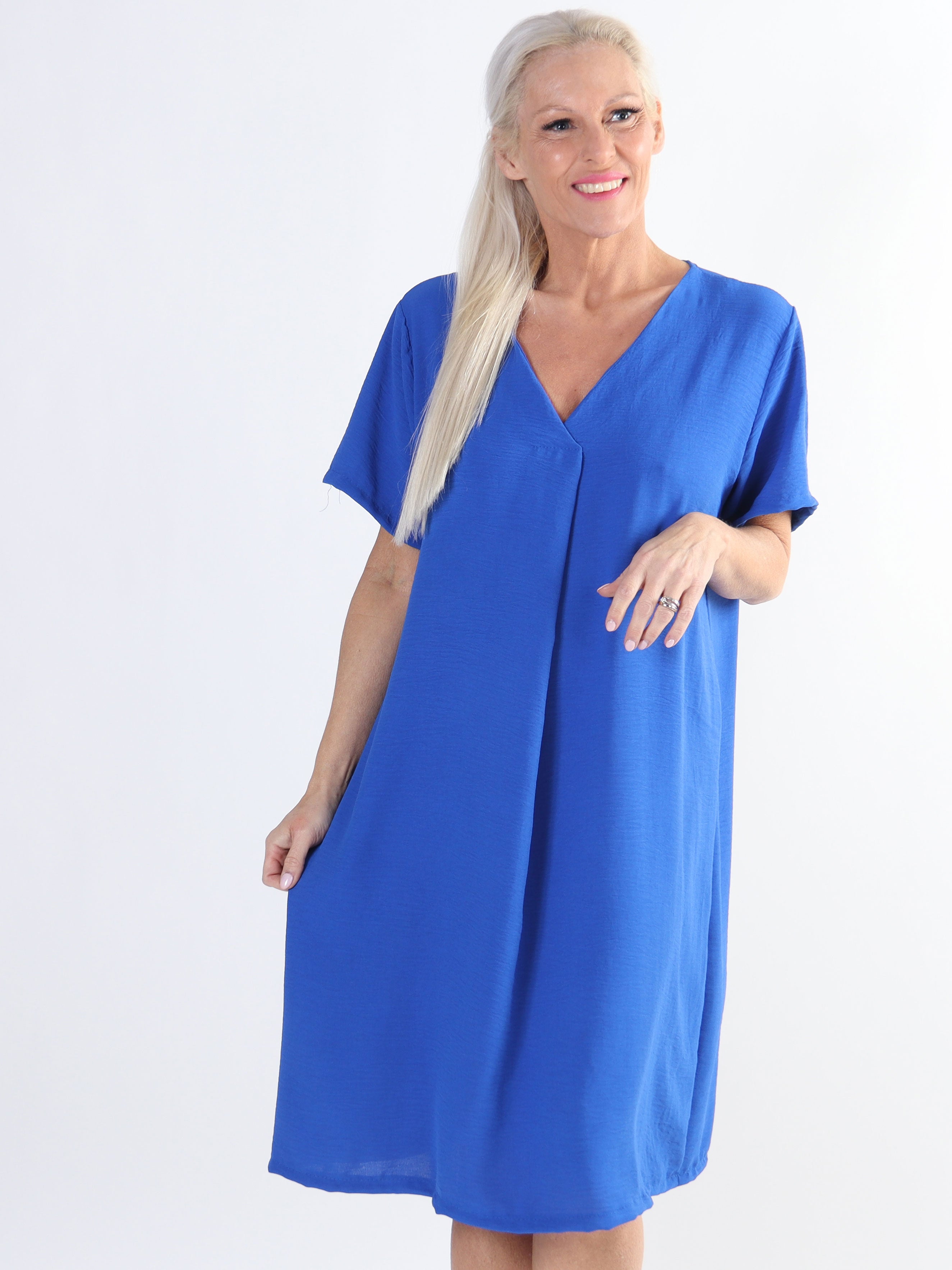 Eldina - Let ensfarvet plus size tunikakjole